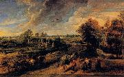 Peter Paul Rubens Return from the Fields painting